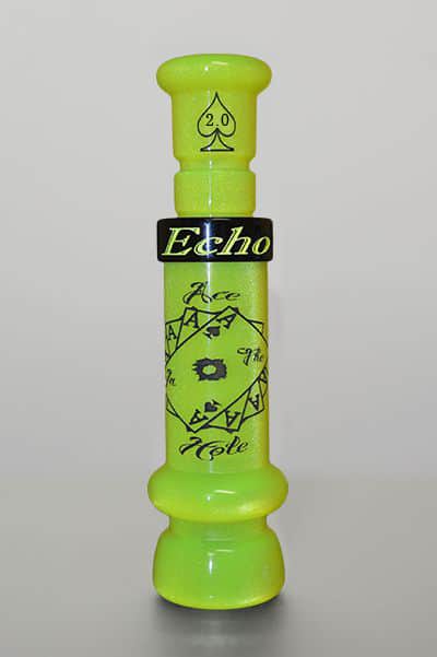 Ace In The Hole CutDown Duck Call 2.0 - Chartreuse w/Black Band