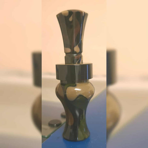 Old School Camo Duck Calls - DRT(Double Reed)